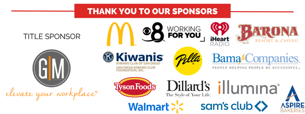Thank you to our Red Shoe Day Sponsors with logo displays