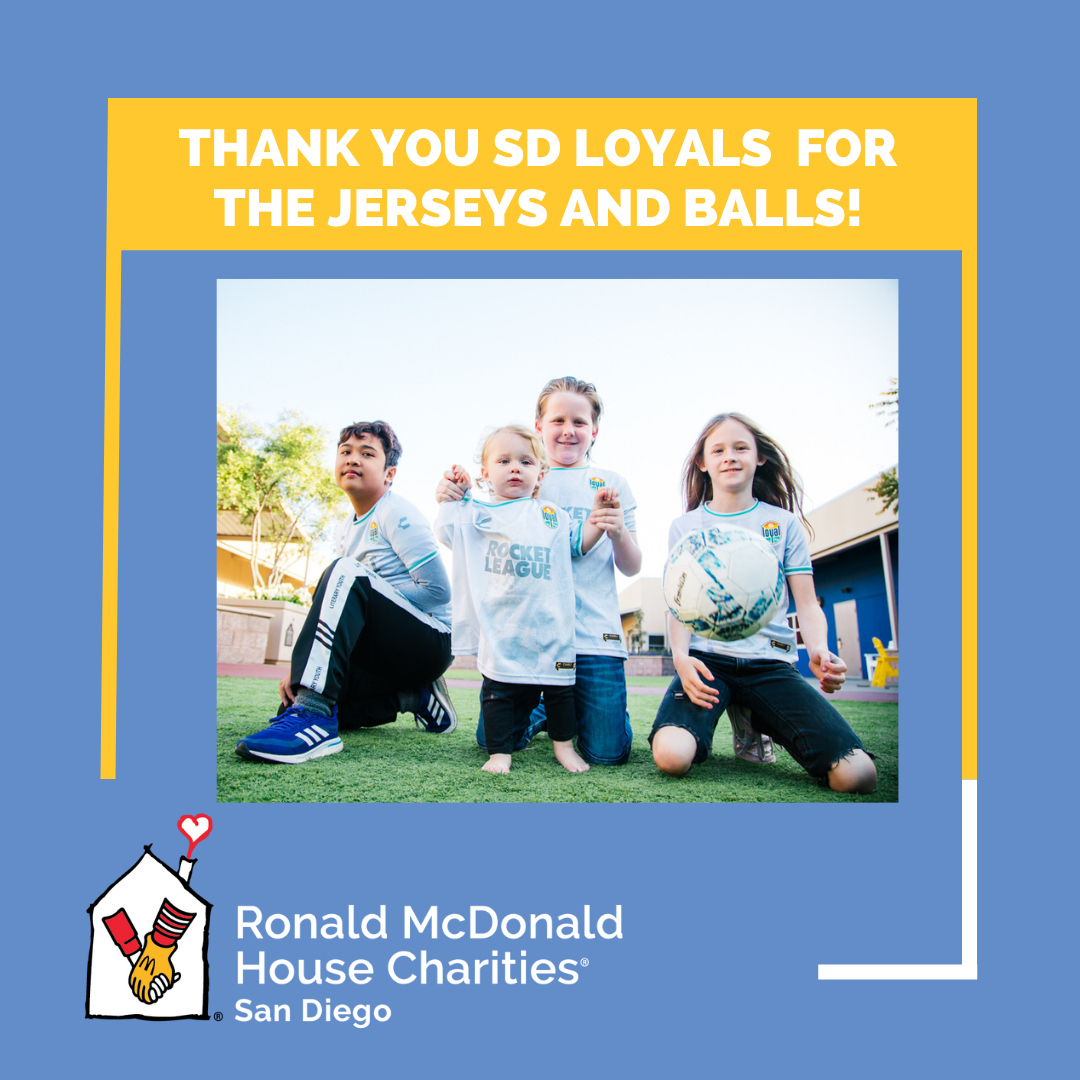 Kids in SD Loyal jerseys