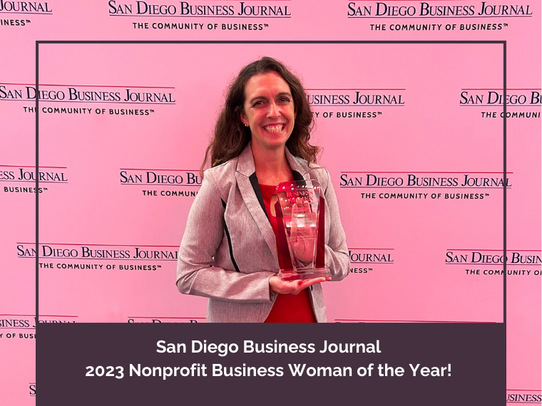 Mindy Collins, Chief Philanthropy Officer, wins San Diego Business Journal Award