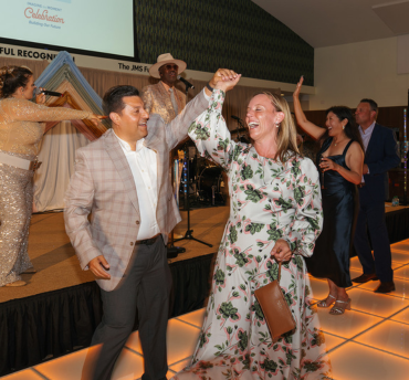 man and woman dancing