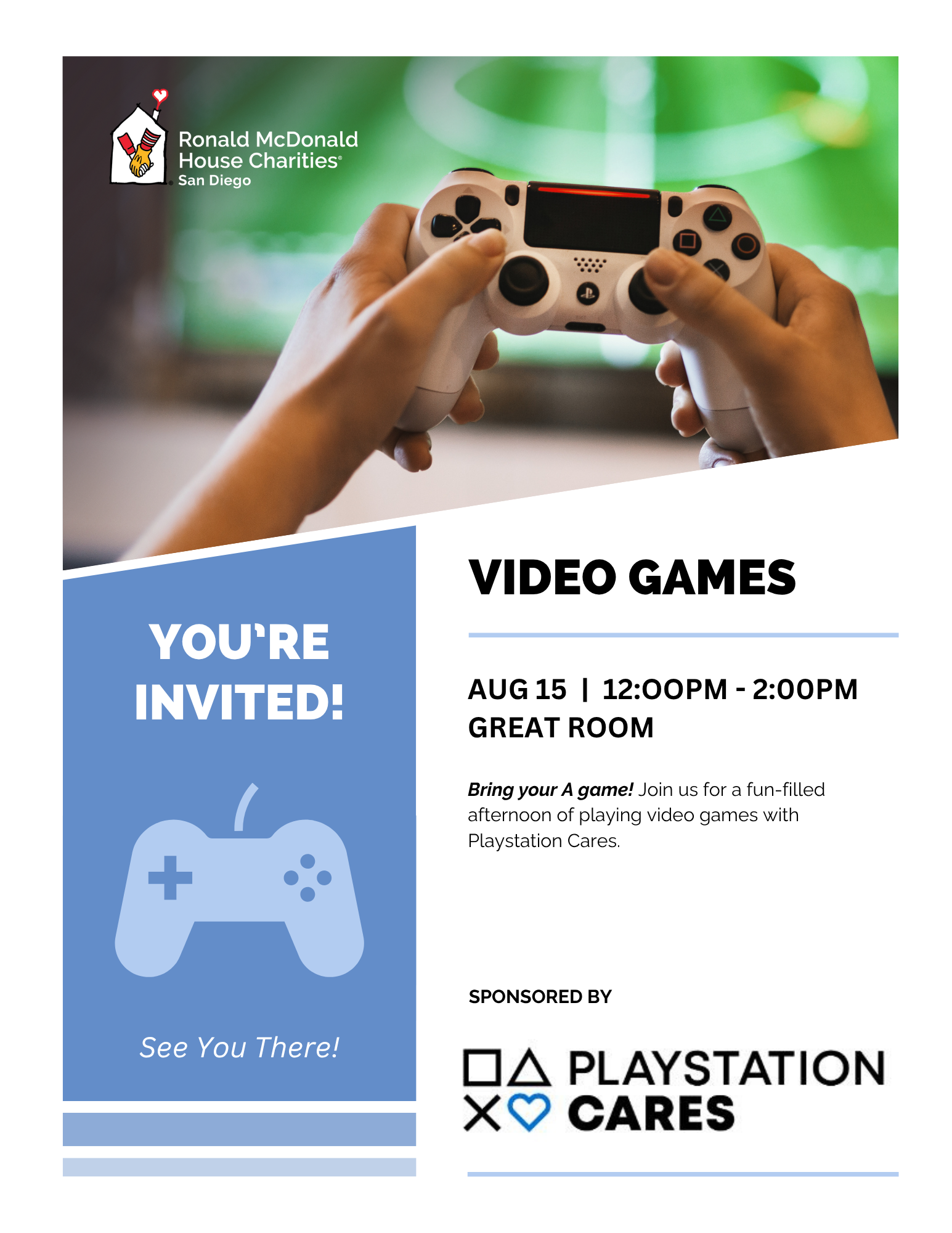 Come play video games on august 15 thanks to PlayStation Cares