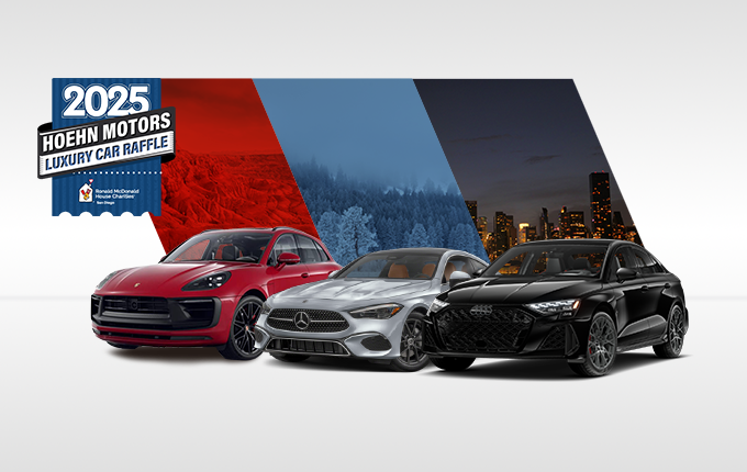 3 cars for 2025 Hoehn Motors Luxury Car Raffle