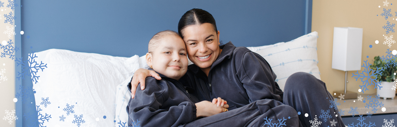 mom and daughter hugging